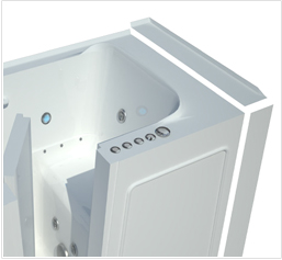 Walk in tub extension kit